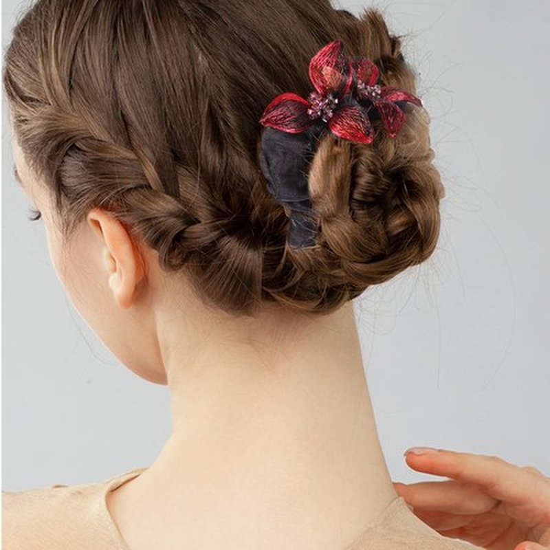 Mistofu DIY Copper Wire Metal Hand-woven Silk Satin Scrunchies - Elegant Hair Accessories and Gifts for Women & Girls