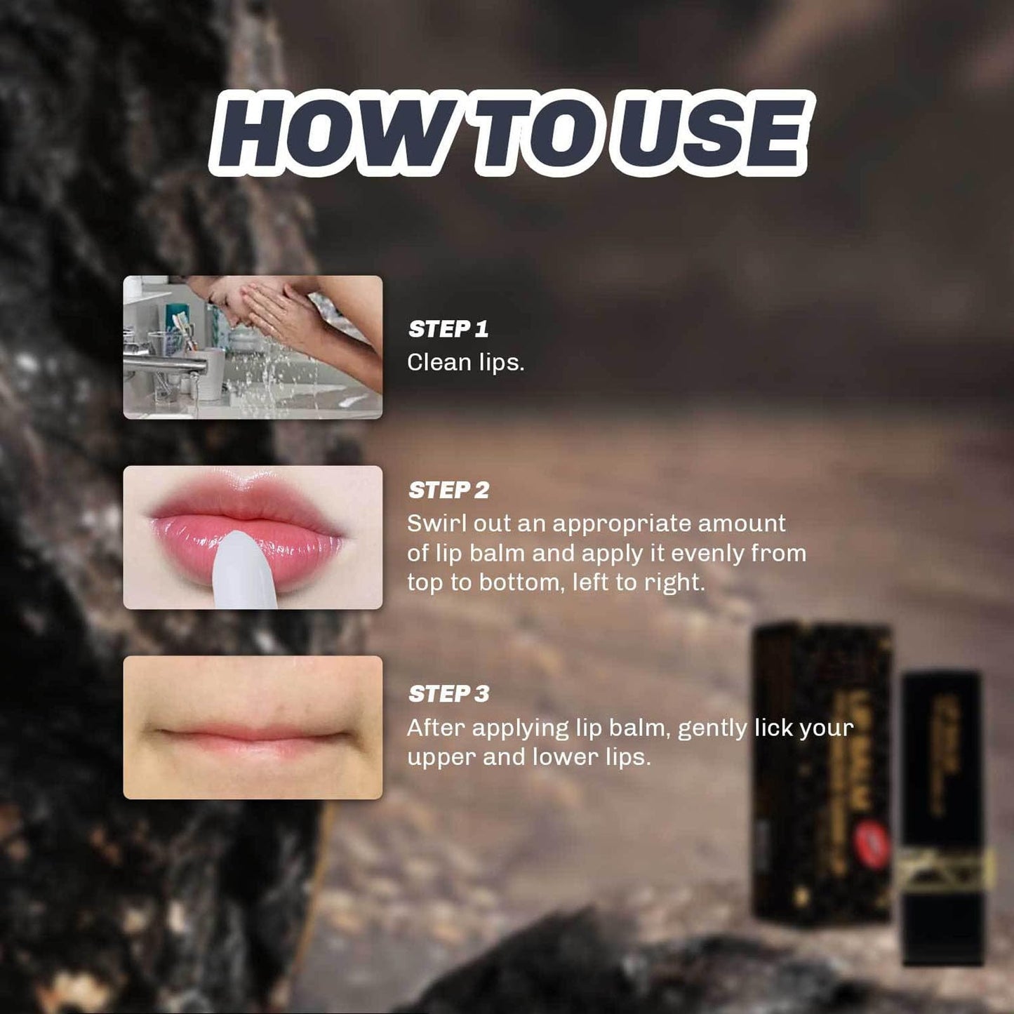 INSEEK Lightening Lip Balm for Dark Lips, 2Pcs Lip Lightening Balm for Smokers, Long-Lasting Hydration to Soften Dry Cracked Dull Looking Lips, Gentle Exfoliating Care to Smooth Dry, Flaky Texture