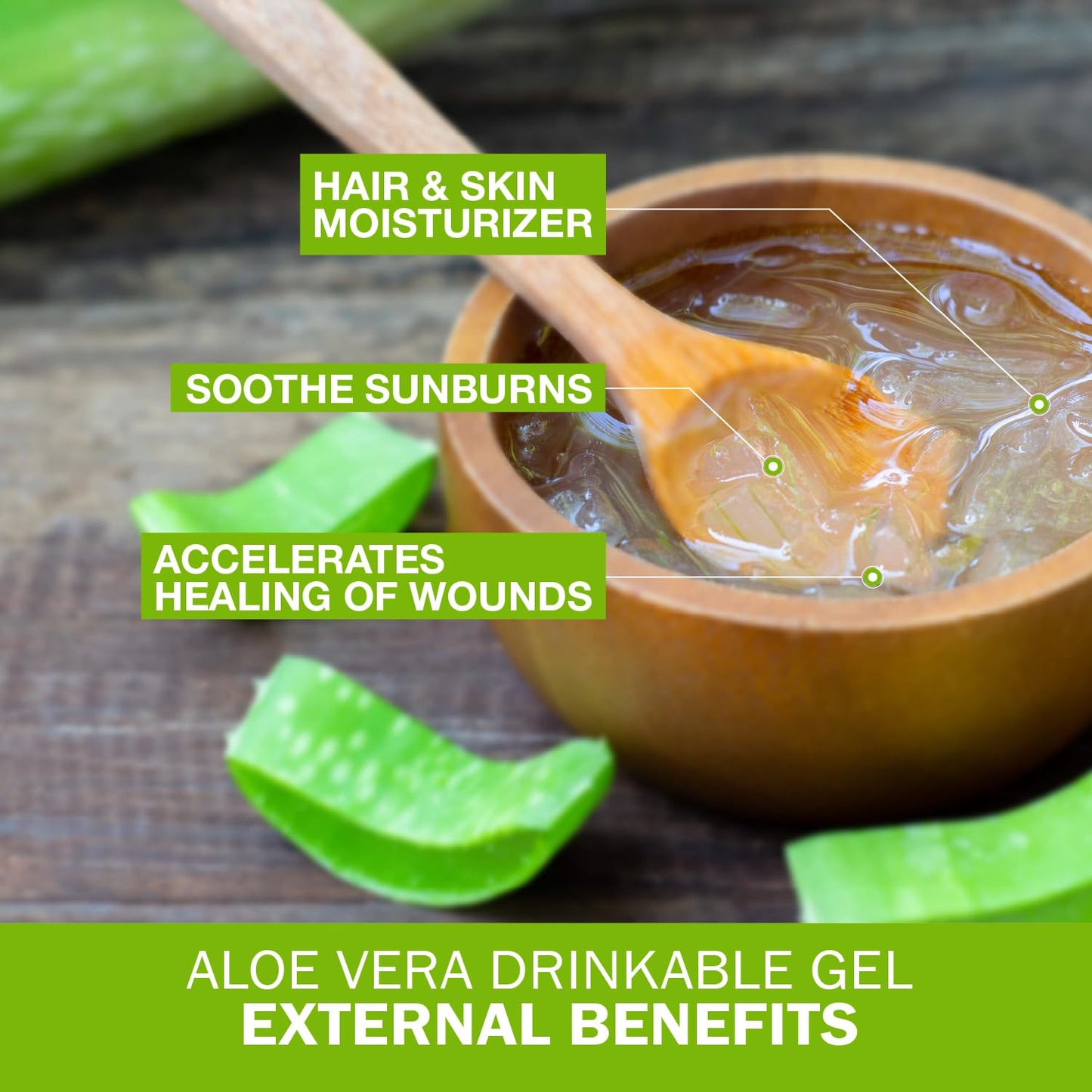 Land Art Pure Aloe Vera Drinkable Gel - Orange Tangerine Flavored - Cold-Processed Inner Filet - from Organic Fresh Leaves from Texas - for Heartburn Relief - Acid Reflux - 64 fl oz
