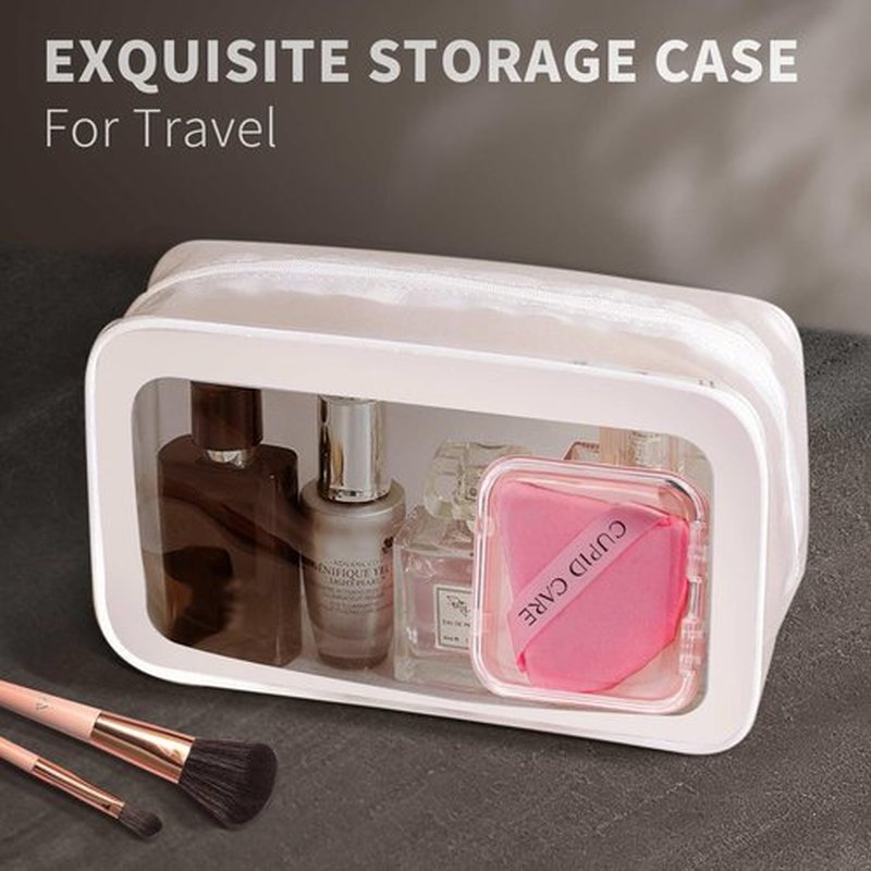 CUPID CARE 6 Pcs Powder Puff with 2 Travel Cases, Setting Powder Puffs for Face Powder and Foundation, Velour Makeup Puff for Loose Powder Body Powder, Skin-Friendly, Beauty Makeup Tools-Nude/Red