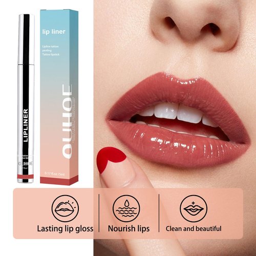 Timbersonic Lip Stain, Timbersonic Peel off Lip Stain, Timbersonic Peel off Lip Liner, Long Lasting Lip Stain Peel Off, Infused with Hyaluronic Acid & Vitamin E, For All Skin Type (#1+#2)