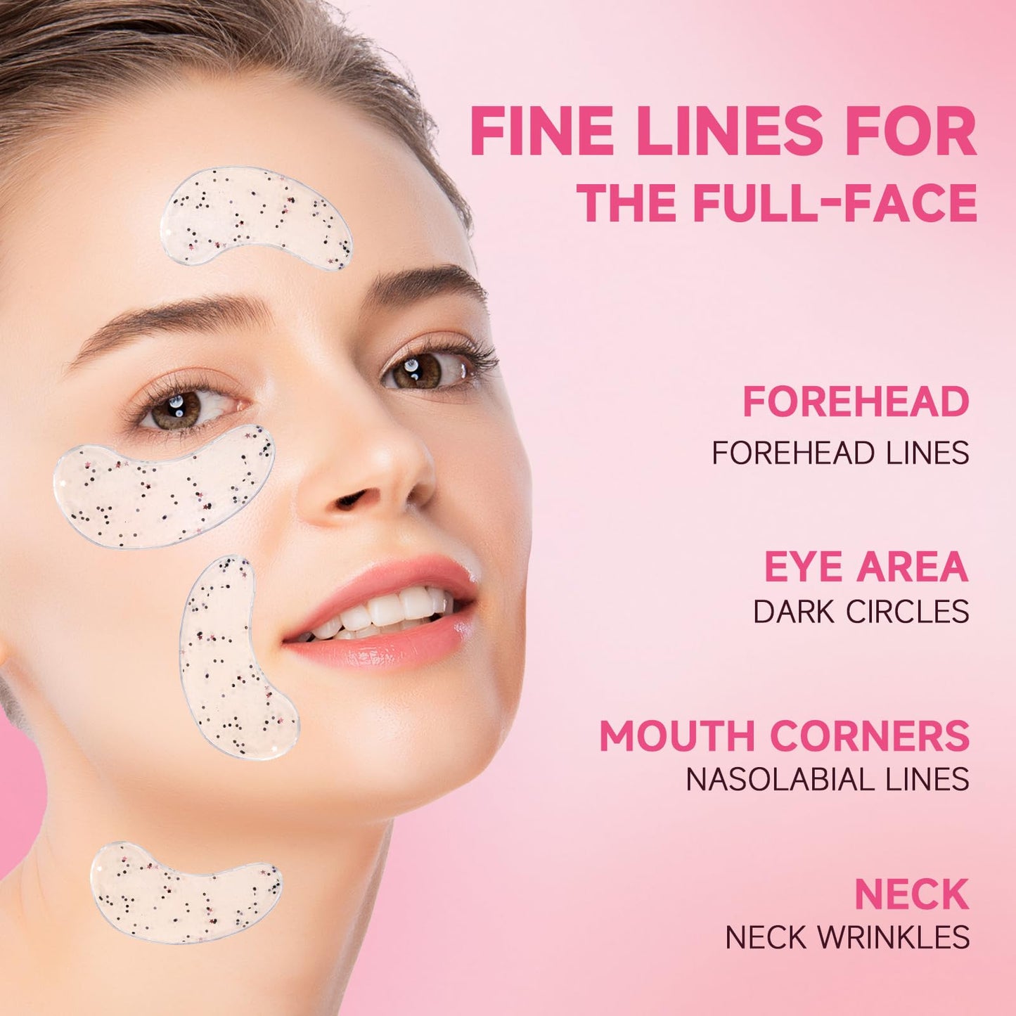 POSTA 20Pairs/40Pcs Collagen Under Eye Patches, Glitter Under Eye Mask for Dark Circles and Puffiness, Hydrating Eye Skincare Reduce Wrinkles and Fine Lines, Eye Gels Pads for Beauty Personal Care