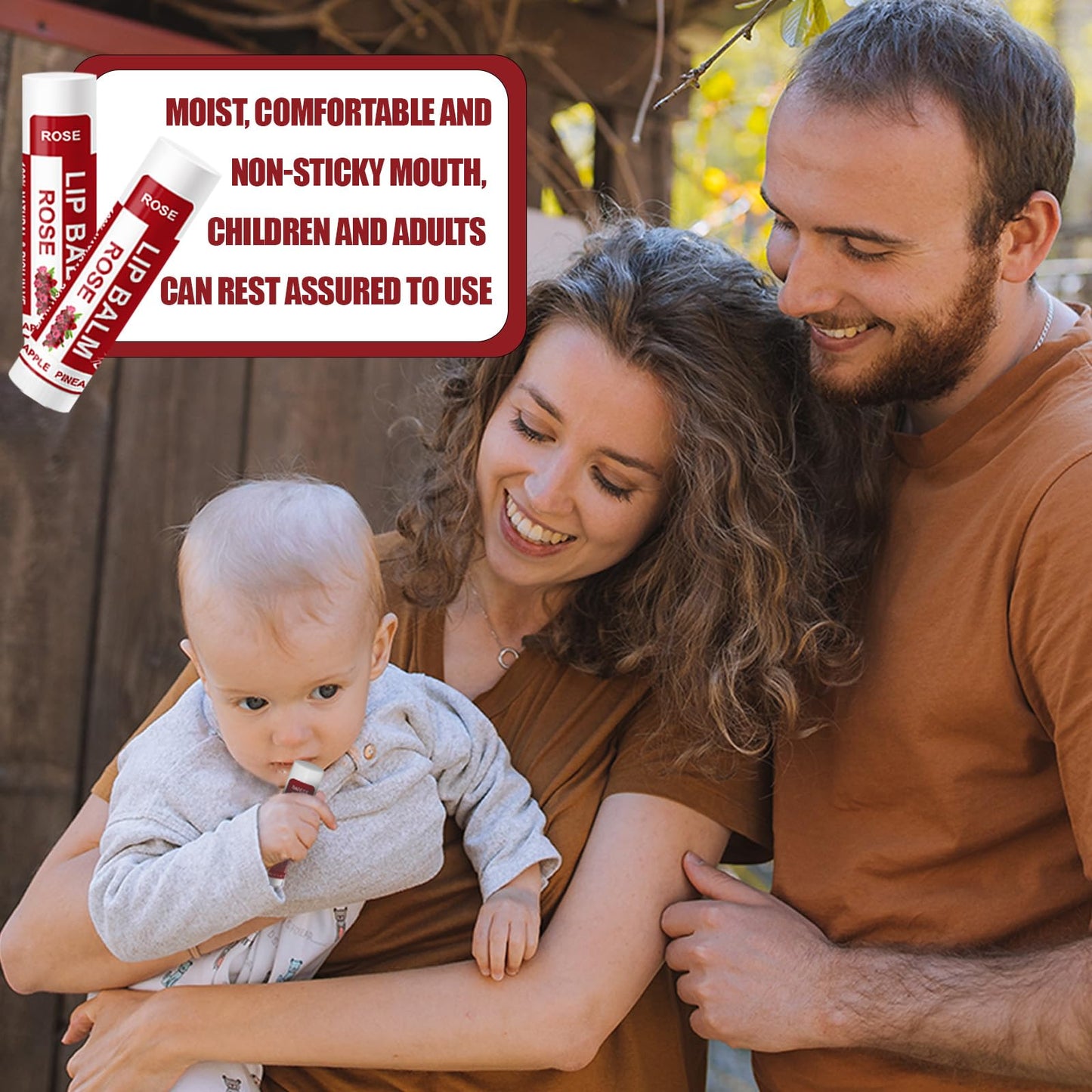 Yopela 56 Pack Natural Lip Balm in Bulk with Vitamin E and Coconut Oil - Moisturizing, Soothing, and Repairing Dry and Chapped Lips - 14 Flavors - Non-GMO Valentine's Gift