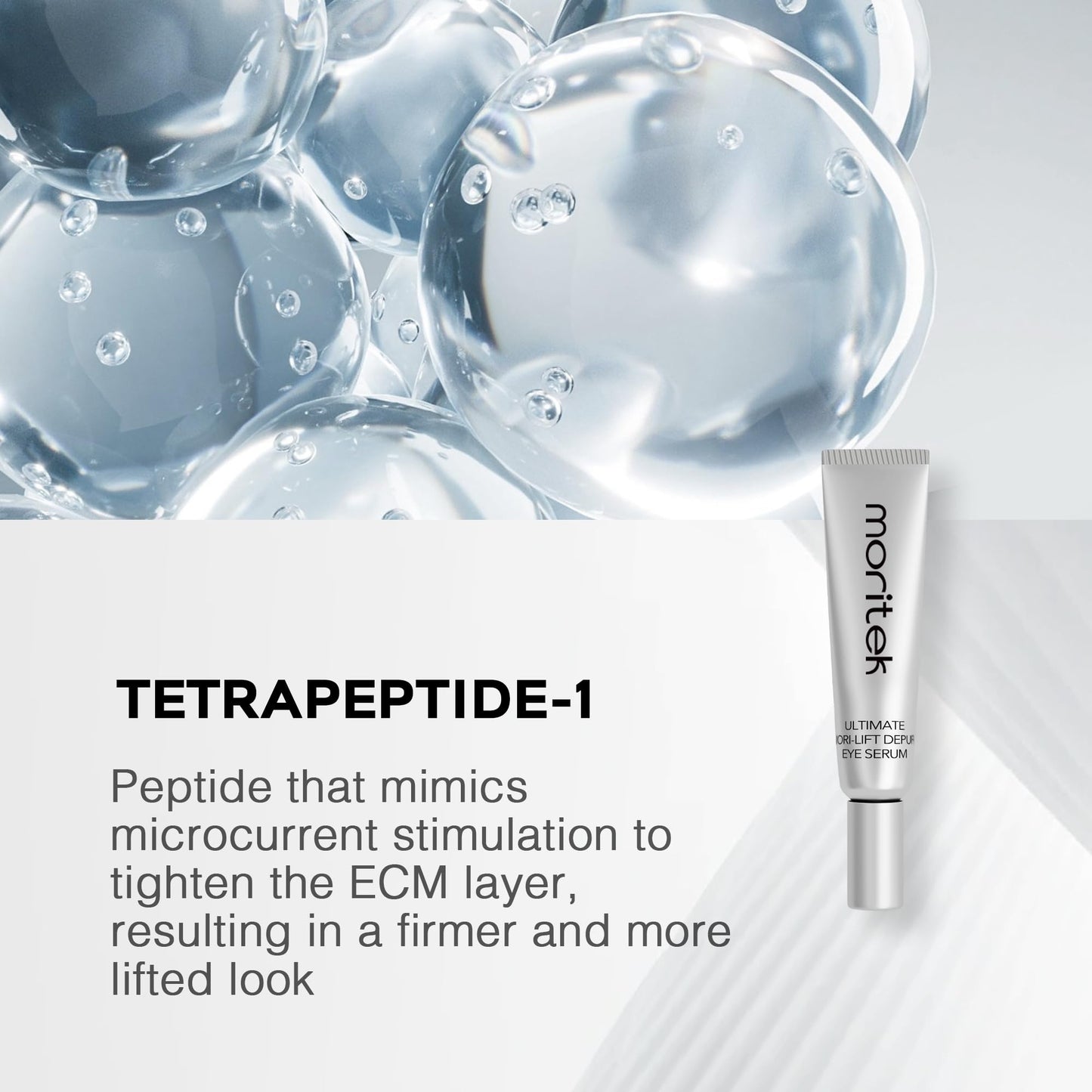MORlTEK Deep Anti-Aging Wrinkle Remover & Eye Serum Visibly Reduces Under-Eye Bags, Puffiness, Dark Circles, Wrinkles, Fine Lines & Crow's Feet Instantly