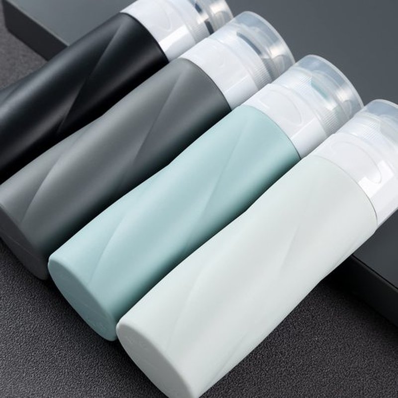 Gemice Travel Bottles for Toiletries, 3oz Tsa Approved Travel Size Containers BPA Free Leak Proof Travel Tubes Refillable Liquid Travel Accessories with Clear Toiletry Bag (4 Pack)