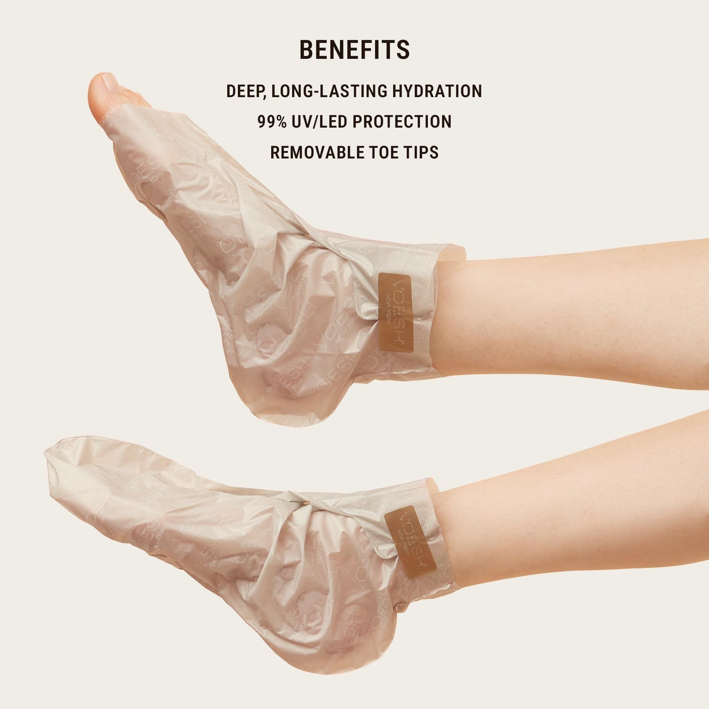 VOESH Collagen Socks, Collagen Socks for Dry Feet, Variety 5 Pack, Cracked Heel Repair, Moisturizing Socks, Spa Pedicure Treatment, Spa Socks, Foot Peel Masks, Vegan