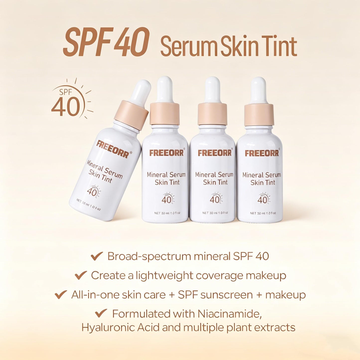 Freeorr Mineral Serum Skin Tint SPF 40