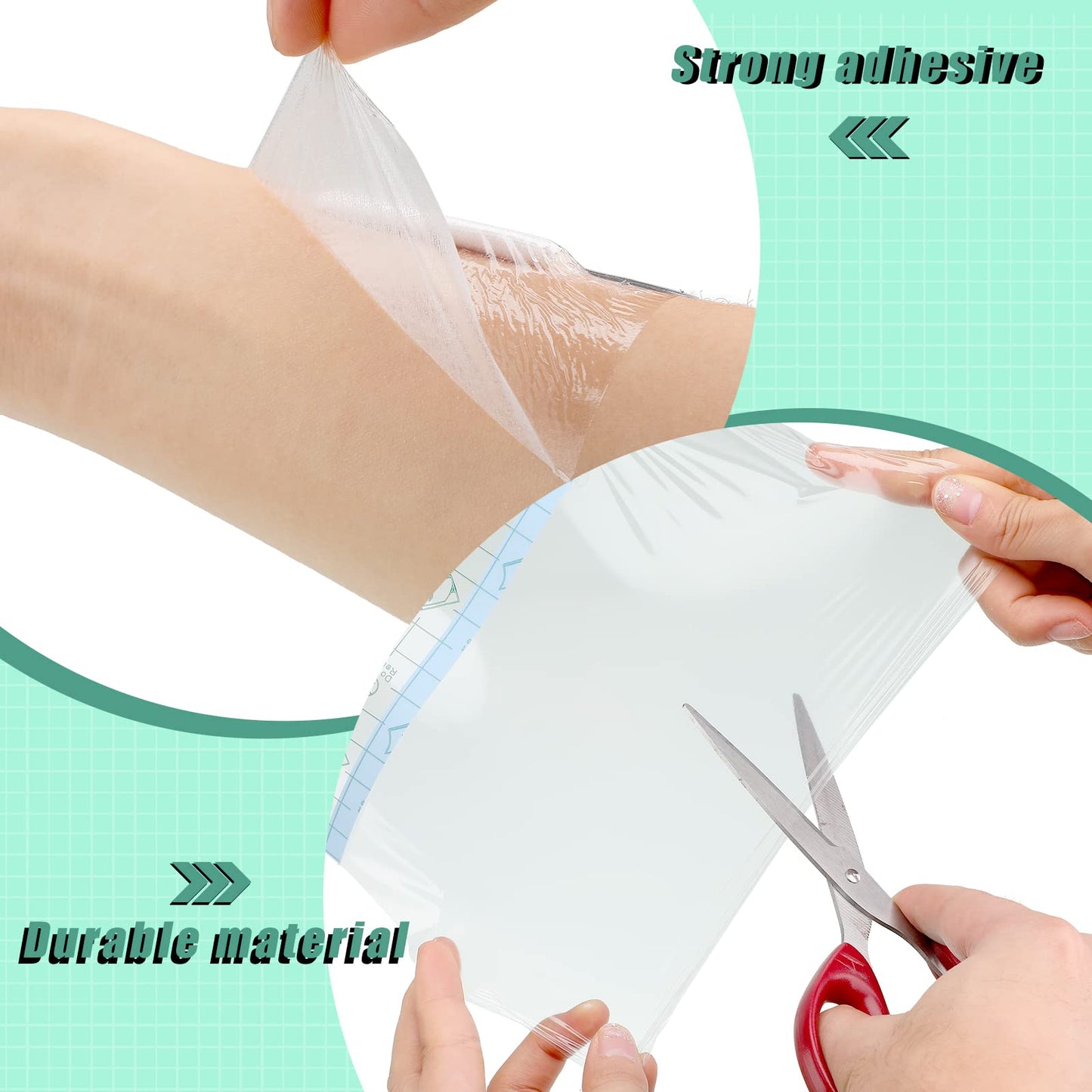 36 Pcs Tattoo Aftercare Bandage Waterproof Transparent Film Dressing Adhesive Second Skin Patches for Swimming, Showering, Wounds, Post Surgical Shower(8 x 10 Inches)