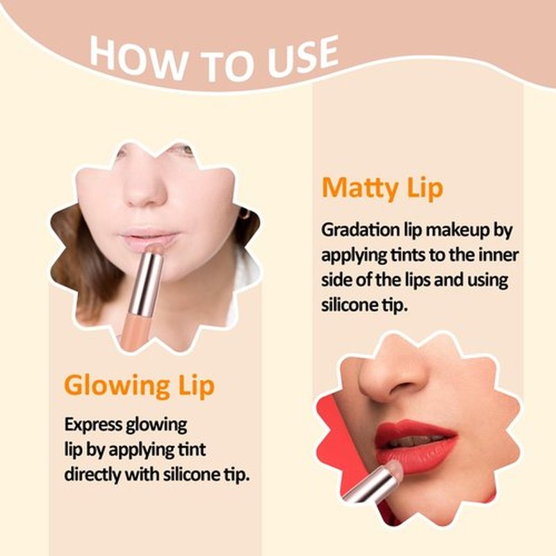 3 Pcs Silicone Lip Brush Round Head Lip Brushes Applicator with Cover, Reusable Silicone Makeup Brush Beauty Tool for Lip Gloss, Lip Balm, Concealer Eyeshadow Manicure
