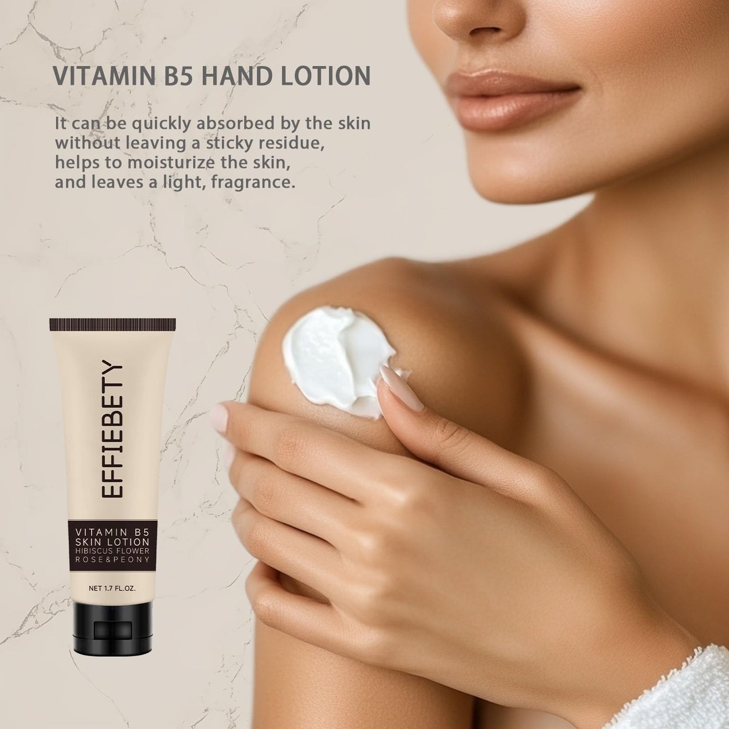 EFFIEBETY 3-in-1 Skin Care Gift Set: Ultra Hydrating Body Lotion, Nourishing Hand Cream & Restoring Lip Balm, with Shea Butter, Coconut Oil & Aloe Vera, For All Skin Types, Daily Moisturizer Combo
