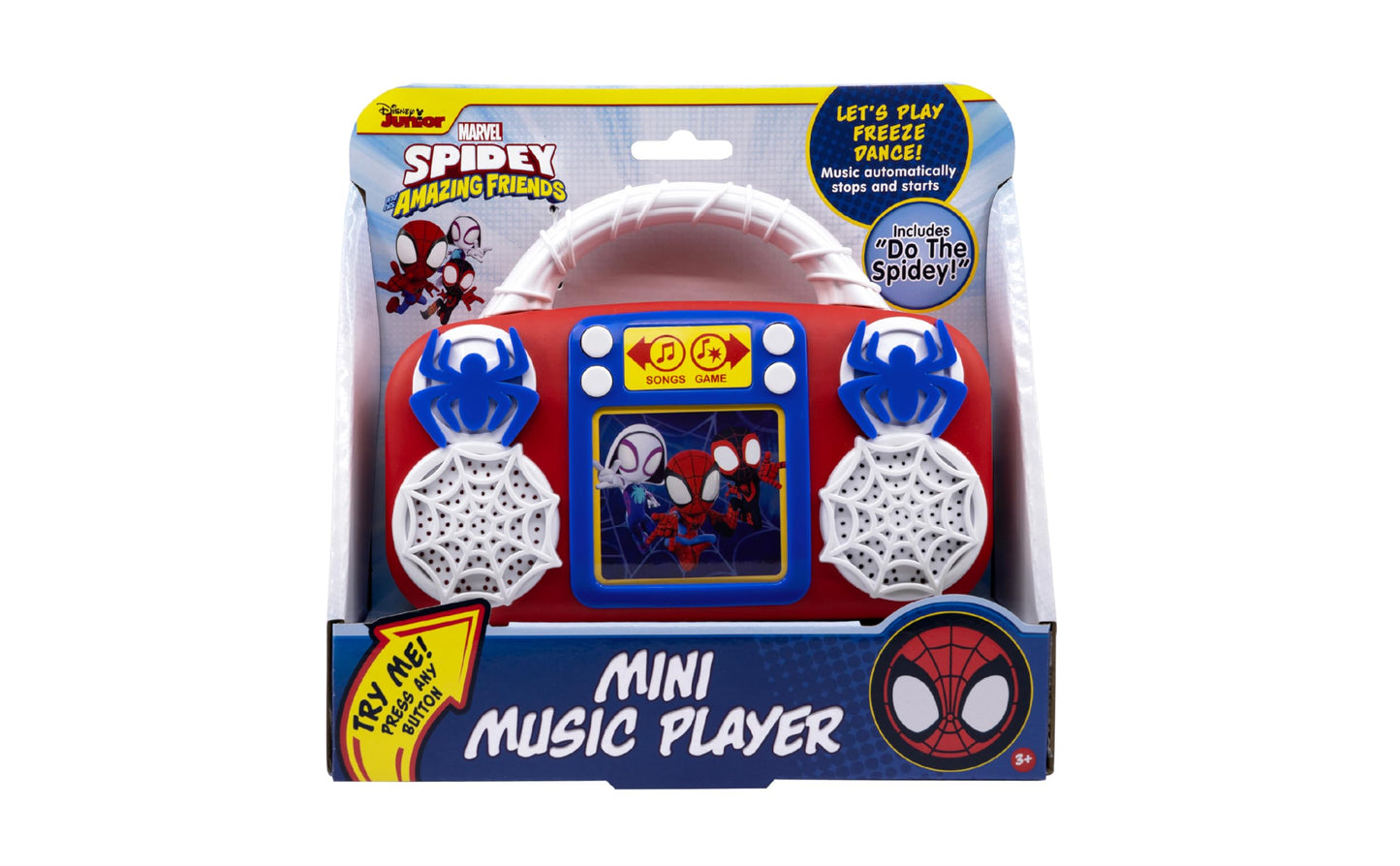 Spidey and His Amazing Friends Toy Music Player, Toddler Toy for Ages 3+