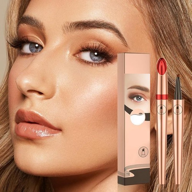 2024 New 3D Microblading Eyebrow Pencil,Waterproof Microblading Eyebrow Pen,4 Tip Eye Brow Pen, Long-lasting Natural Makeup Fine Stroke Magic Eyebrow Pencil Stay on All Day (Light Brown)