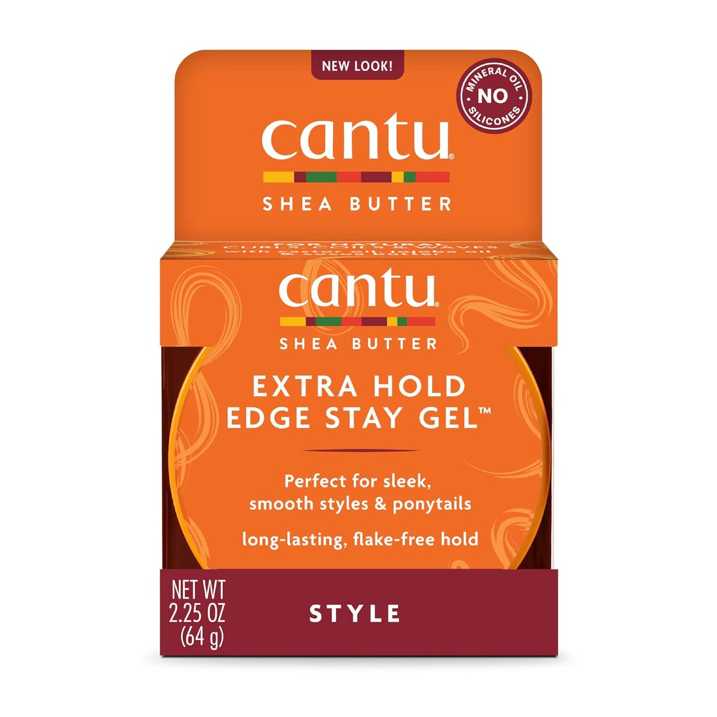Cantu Natural Hair Styling Gel Stay Extreme Hold Tube, 8 Oz