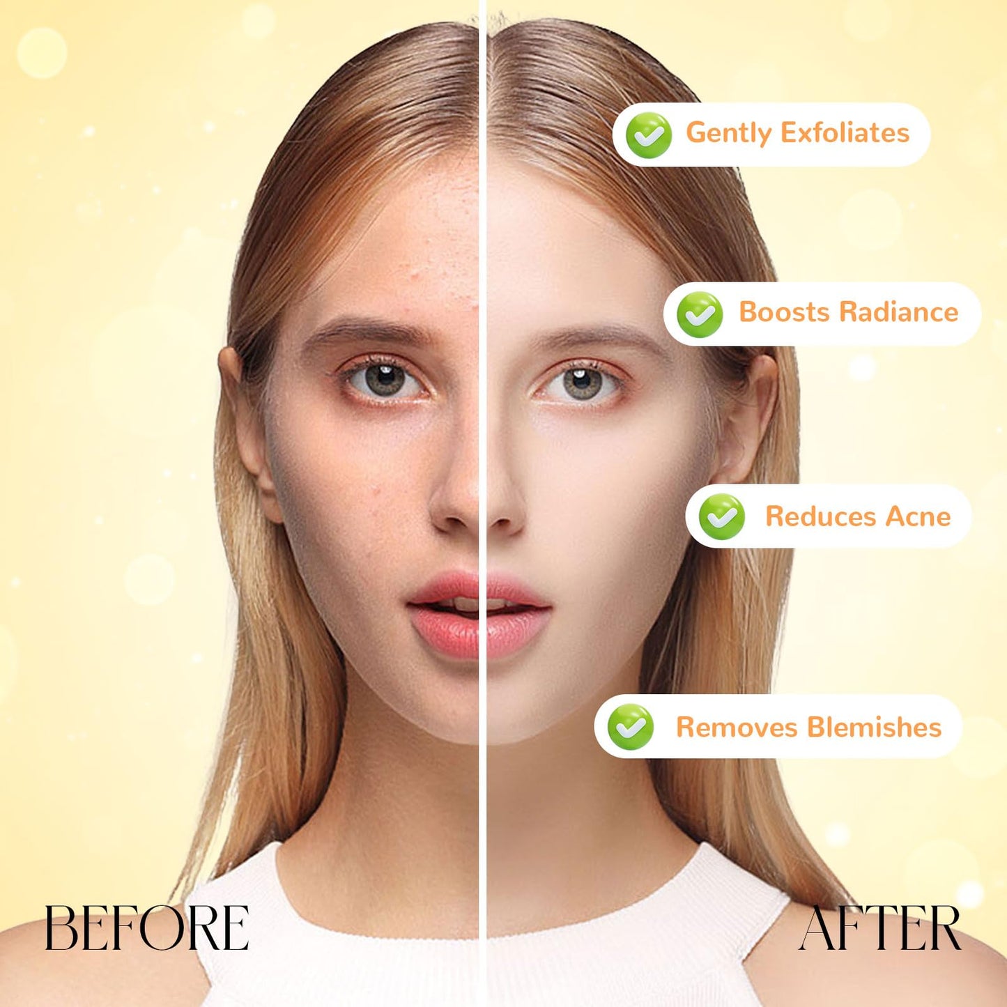 3X100ml 2026 Updated Orange Enzyme Exfoliating Gel Set – Natural Citrus Extract Facial Peeling Gel, Gentle Daily Enzyme Exfoliant, Purifying Clear Texture for Smooth, Refreshed Skin