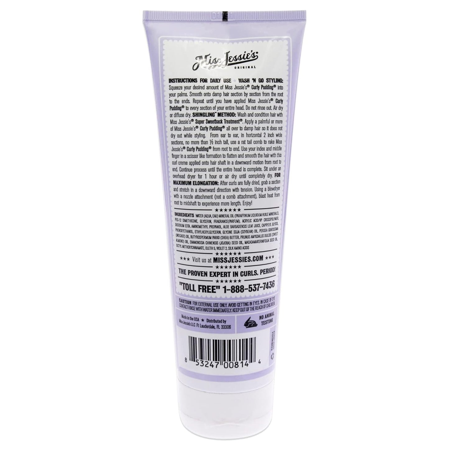 Miss Jessie's Curly Pudding Unisex Cream 8.5 oz (Pack of 2)