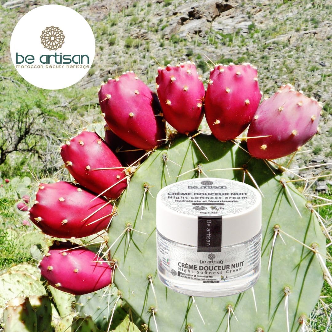 Be Artisan Night Face Cream with Prickly Pear Oil – 50 g (1.7 oz)
