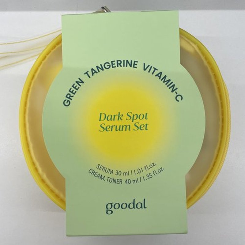 GOODAL Green Tangerine Vitamin C Travel Size, Gift Set, Trial Kits, Serum & Toner & Cream Skincare Sets