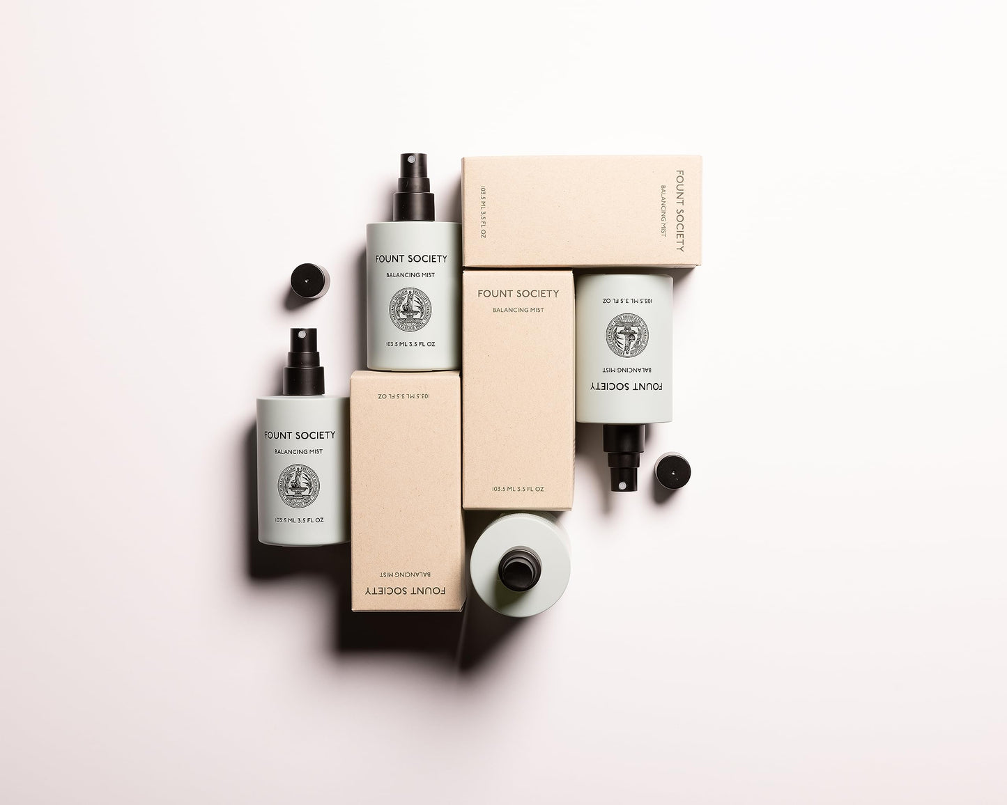 Fount Society Balancing Face Mist - 3.5 fl oz Refreshing Rosewater Facial Mist for Hydration & pH Balance - Lightweight, Soothing Formula with Snow Mushroom - Vegan & Cruelty-Free