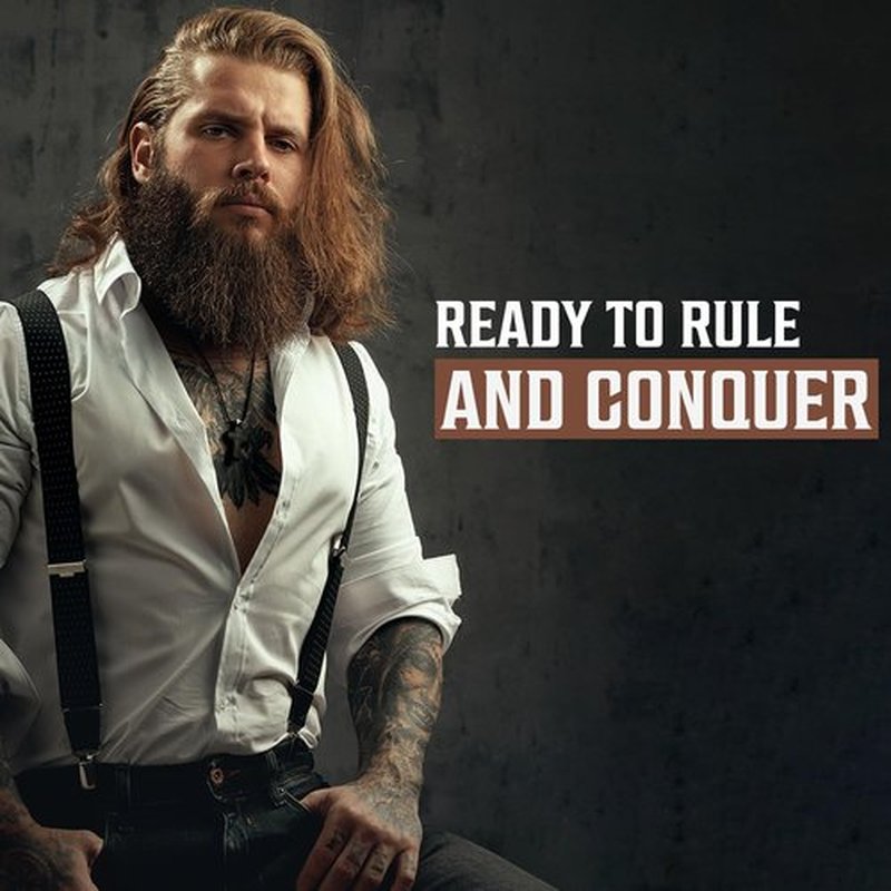 Viking Revolution Beard Wash and Beard Conditioner for Men with Argan Oil and Jojoba Oil - Beard Softener and Strengthener Beard Care Beard Shampoo and Conditioner with Beard Oil (17oz, Majestic Oud)
