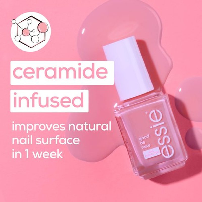 essie Nail Care, Ceramide-Infused Nail Treatment, Vegan, Good As New Nail Concealer & Perfector, 0.46 Fl Oz