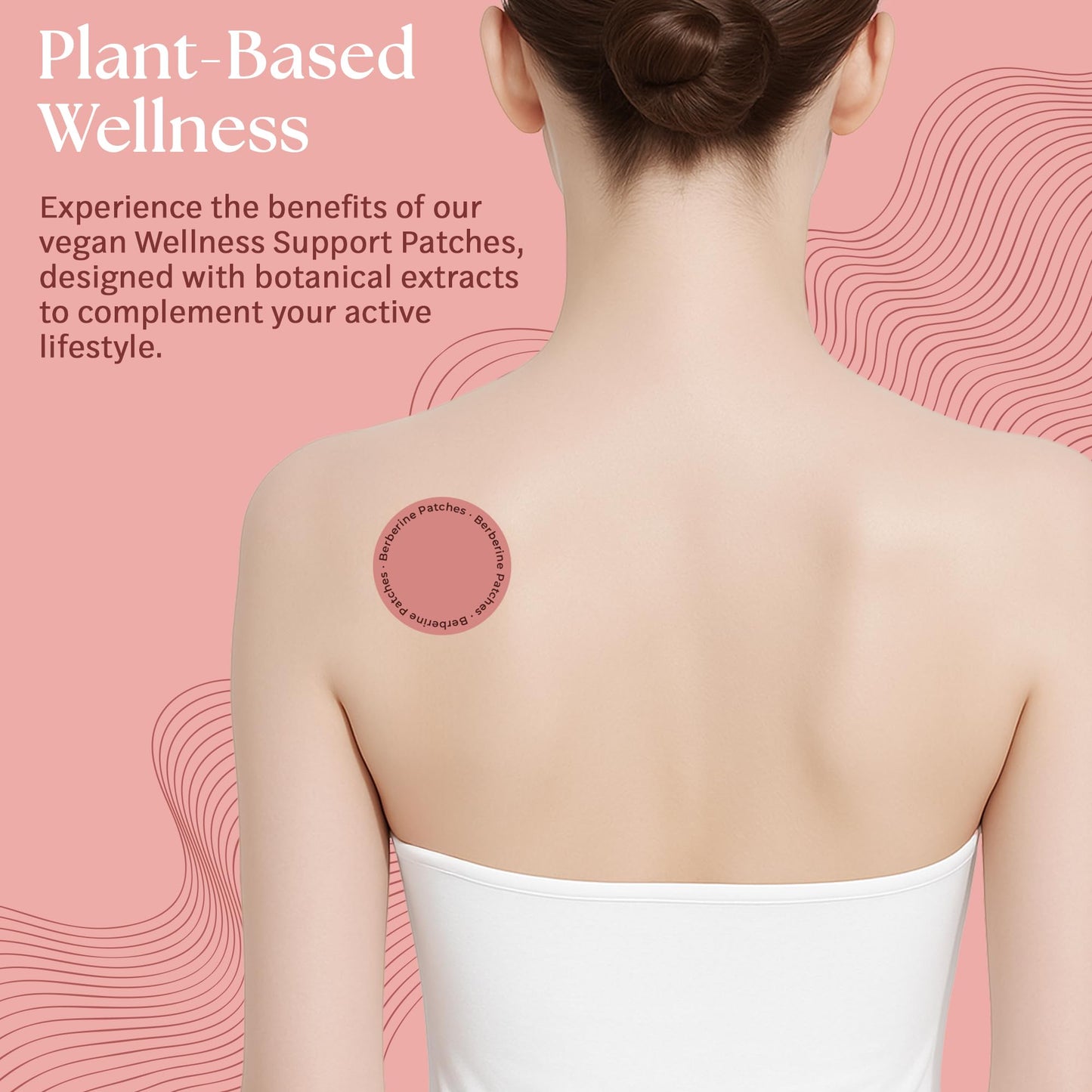 Patchora Wellness Berberine Patches – 4 Pack (120 Patches) – Body Care Patches Suitable for Men and Women's - Wearable Lifestyle Support – Plant-Based Daily Routine Patch – 120 Day Supply
