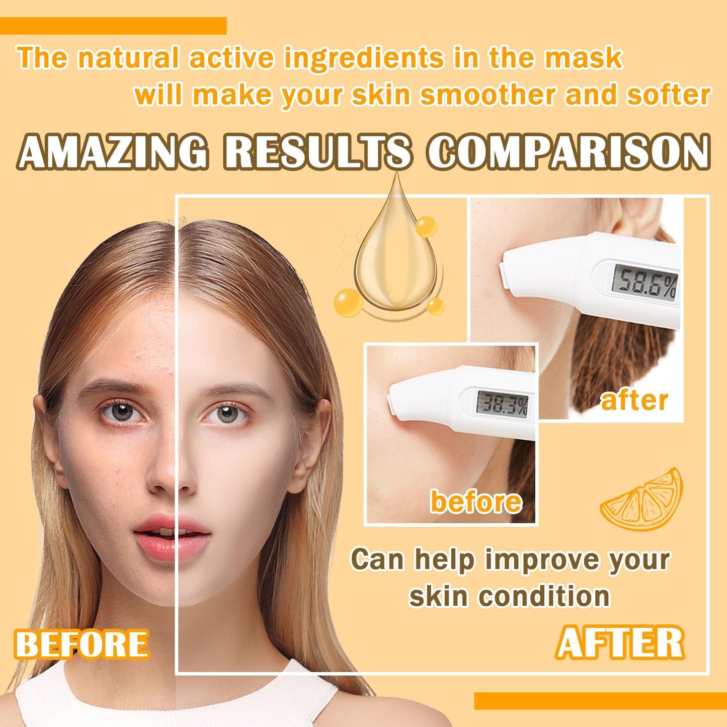 Fusang 20 Pcs Facial Sheet Mask,Hydrating Face Masks Skincare Gift Set,Moisturizing Soothing Facial Masks,Easy to Use & Nourishing Face Mask Skin Care Set