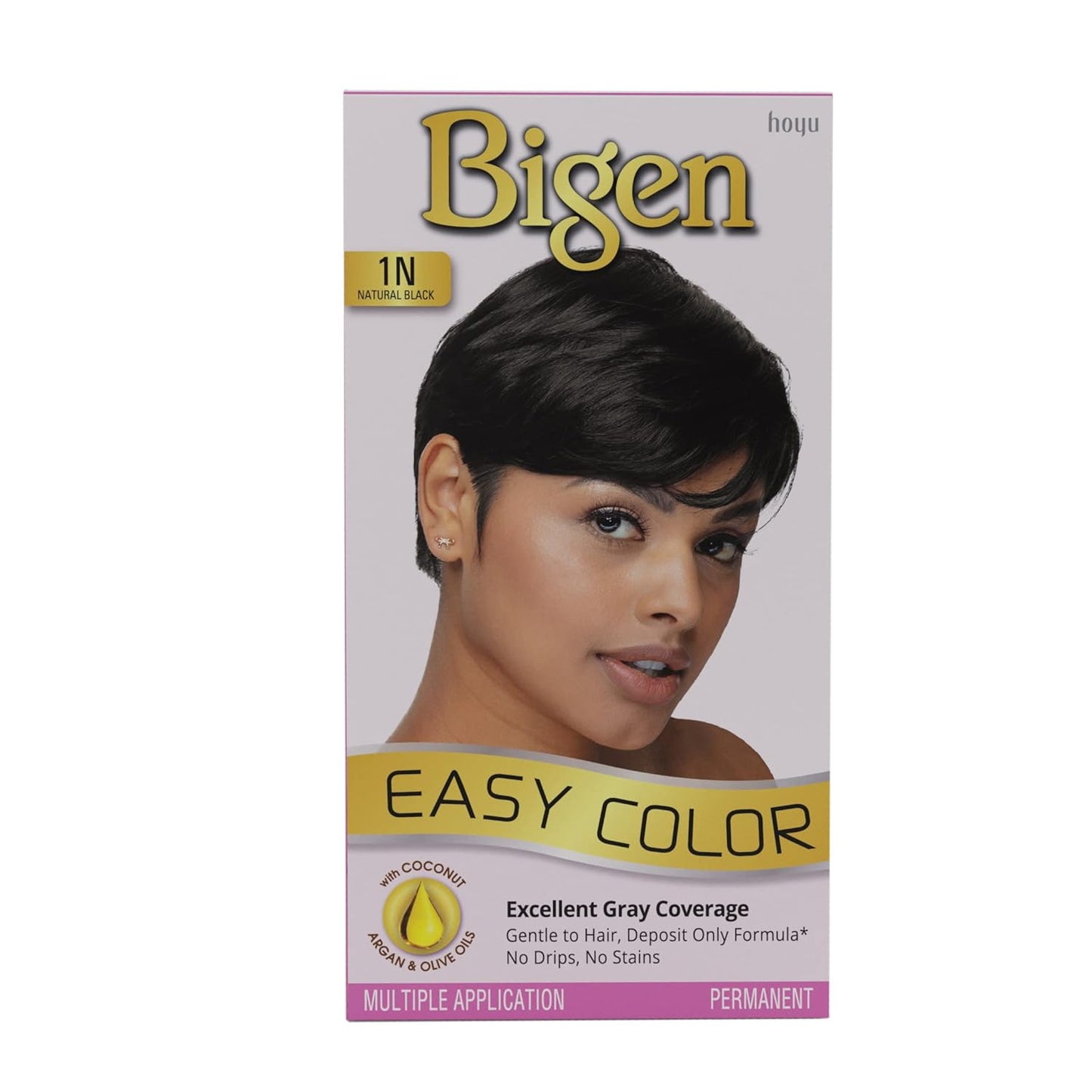 1N Bigen Easy Color for Women Natural Black-New Formula, New Look - 3 Pack