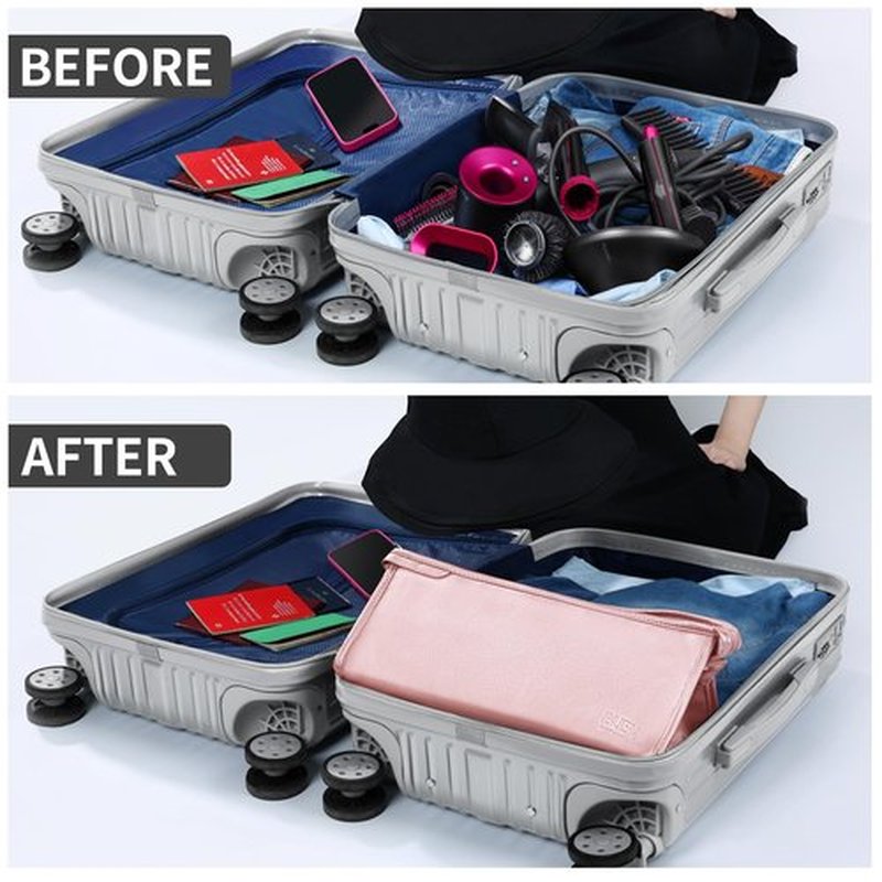 BUBM Travel Case for Shark Airwrap/Dyson Curling Iron or Laifen Hair Dryer, Portable Hair Shark Airwrap Waterproof Storage for Dyson Supersonic Styler Accessories Protection Organizer