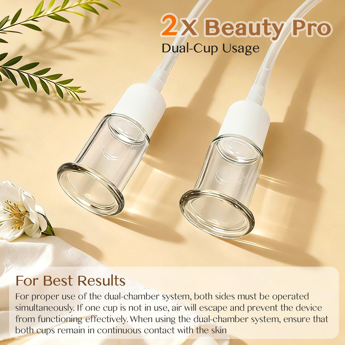 Drizzlen 3-in-1 Electric Facial Cupping Set, 6 Glass Cups for Face, Eye & Neck Massage, Reduce Puffiness & Improve Skin Appearance