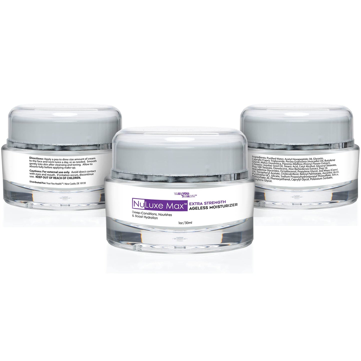 Nuluxe Max Ageless Moisturizer Anti-Aging Cream - Extra Strength Face & Eye Night Help Support Your Skin To Restore Maintain Youthful Appearance, 1 Ounce (Pack of 1)