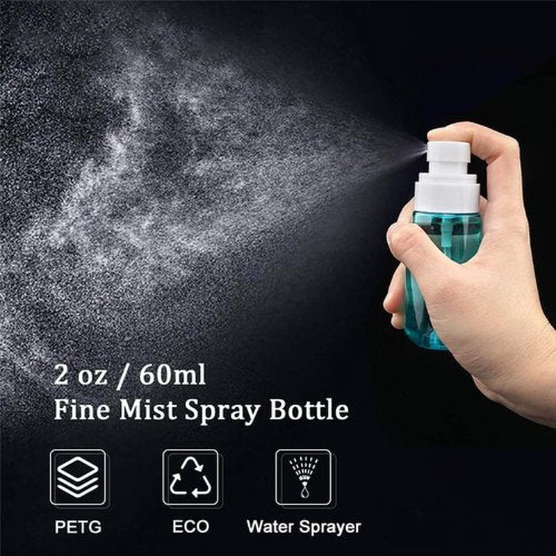 Cosywell Spray Bottle for Hair TSA Approved 2oz 60ml 3 Pack Leak Proof Travel Spray Bottle Empty Refillable Small Spray Bottles for Perfume Essential Oils Toners Rose Water Cosmetics (3Green)