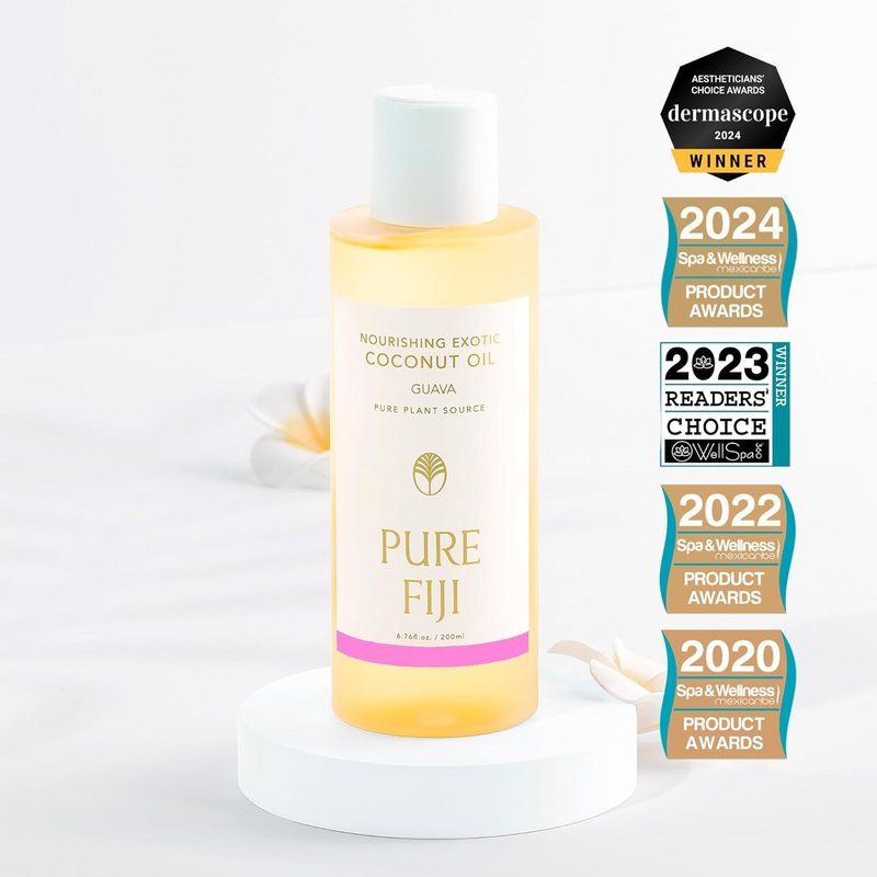 Nourishing Exotic Coconut Body Oil - Pure Fiji Guava Scent | 7.7 fl oz (230ml)