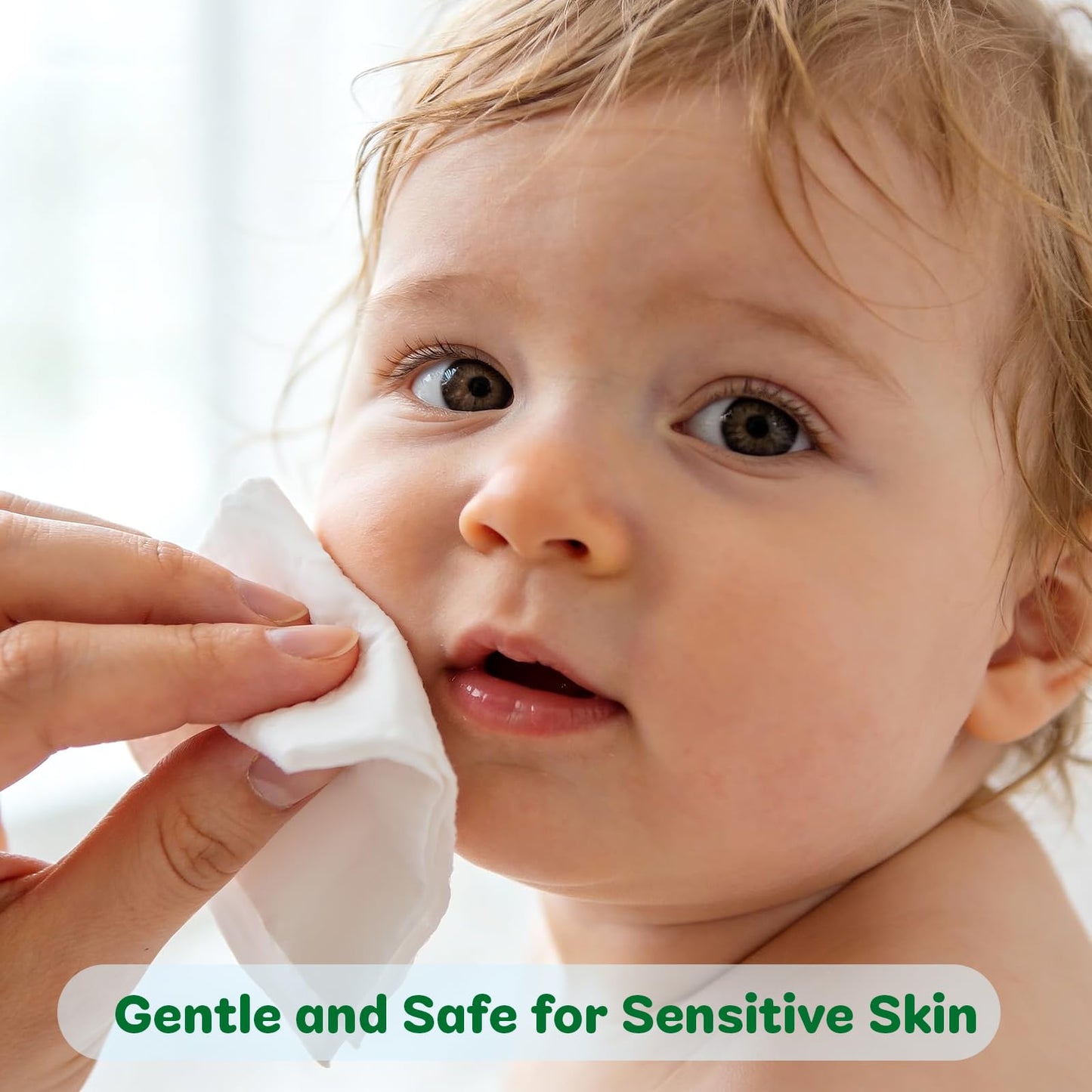 100% Cotton Travel Wipes for Sensitive Skin, 99% Purified Water Hypoallergenic Mini Wet Wipes, Unscented Pocket Wipes Travel Essentials for Adults, Kids & Baby Care