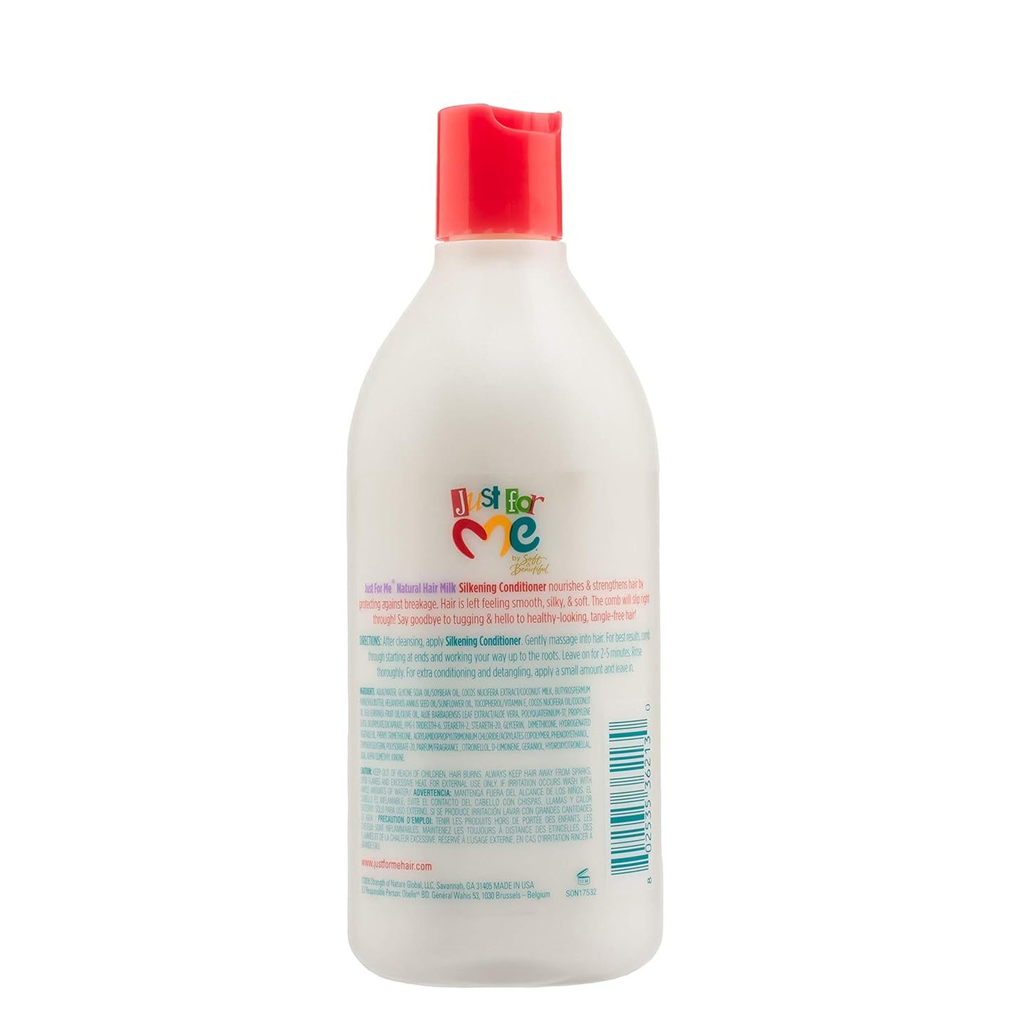 Just For Me Natural Hair Milk Conditioner – Nourishing Silkening Formula with Coconut Milk & Shea Butter, 3 Pack (13.5 oz)
