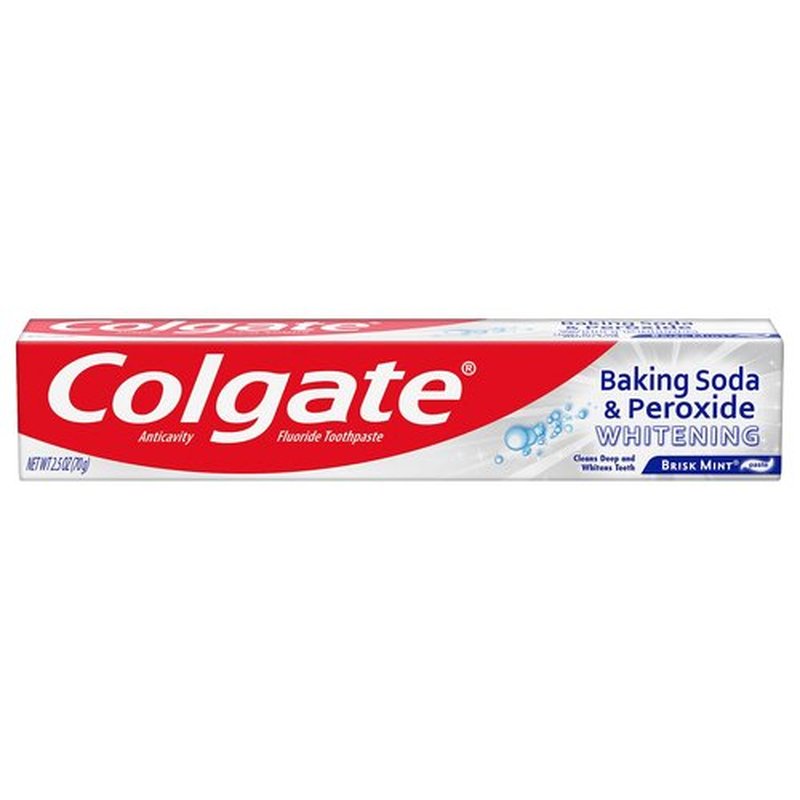 Colgate Baking Soda and Peroxide Whitening Toothpaste,2.5 ounce(pack of 6)