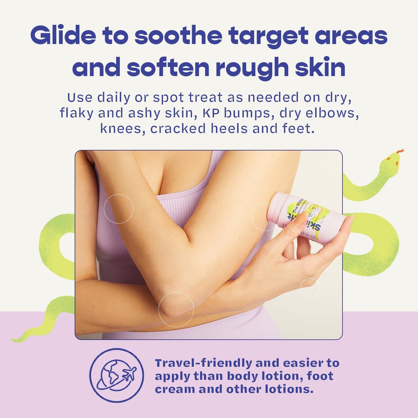 SKINREFIT 10% Glycolic Acid Exfoliating Stick, Strawberry Skin Treatment