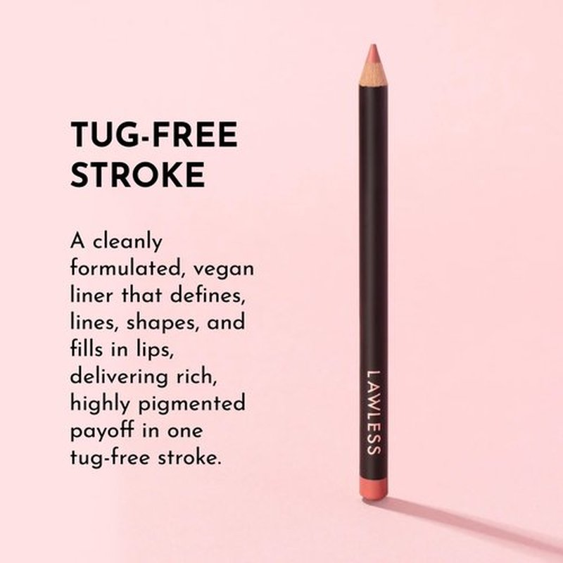 Lawless Women's Forget the Filler Definer Liner, True Love, Red, 0.04 Ounce (Pack of 1) (Velvet Peach, 0.04 Ounce (Pack of 1))