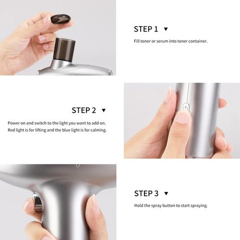 Boca Story Nano Ionic Facial Steamer Deep Cleansing face to Remove blackheads Tighten Skin A face Steamer with humidification, Maintenance,Hydration & Pore unclogging Effects Better Absorbency（Gold）