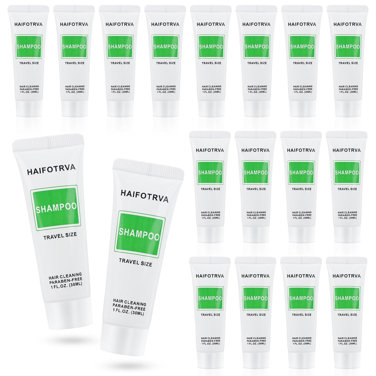 HAIFOTRVA Travel Size Shampoo Bulk Pack of 50,Individually Wrapped Small Size Hotel Shampoo Supplies 30ml/1 fl oz Portable Toiletries Amenities Bulk for Guests,Travel,Homeless,Charity