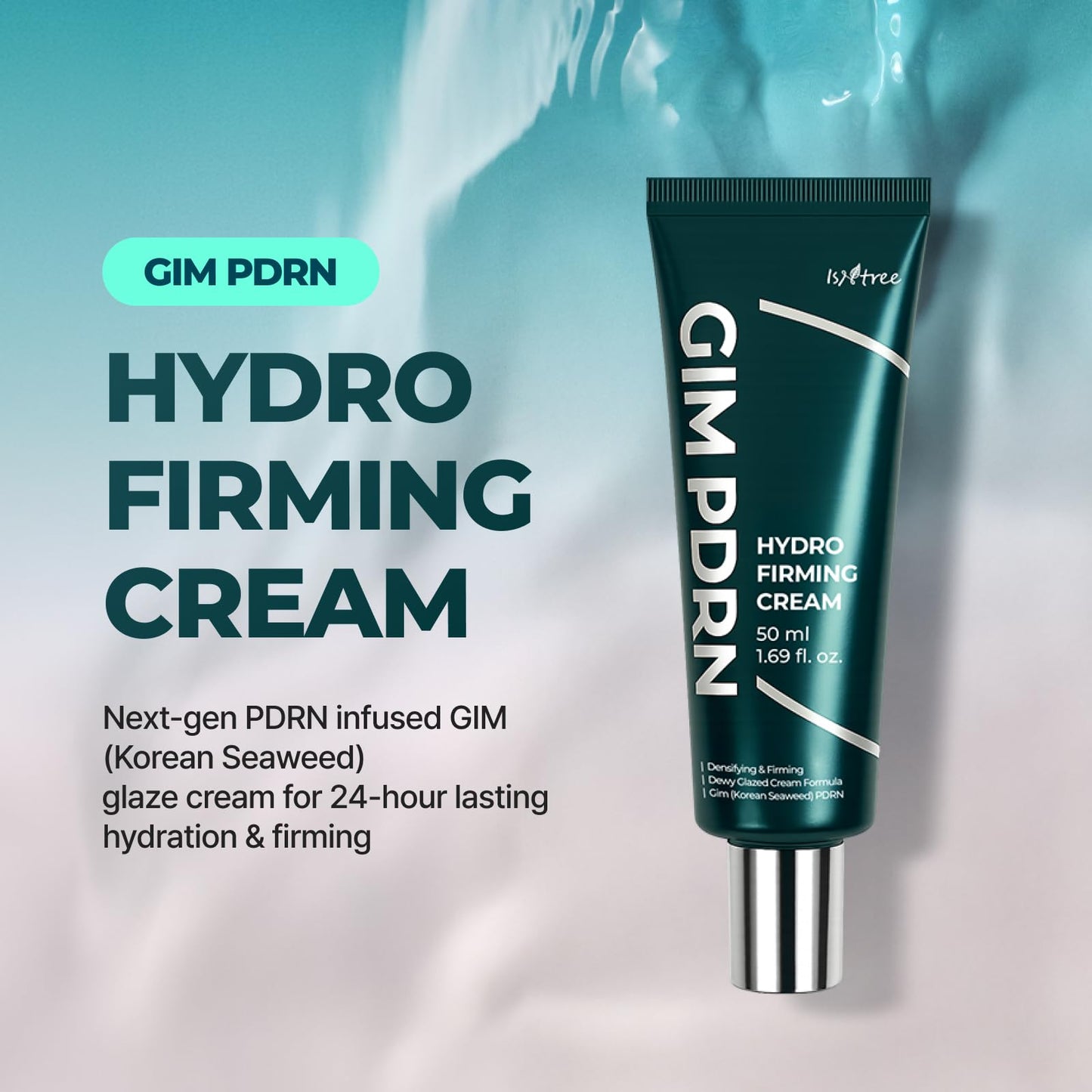 IsNtree GIM PDRN Hydro Firming Cream | Korean Moisturizer with Seaweed-Derived PDRN + 10% Squalane | Lightweight Hydrating Face Cream | 50ml