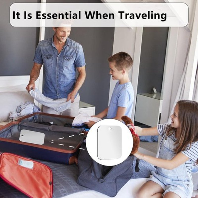 Shower Mirror Fogless for Shaving, Medium 8 x 5.5 in Mirror for Wall Hanging, Frameless Portable Travel Camping Mirrors Shatterproof Handheld Locker Shave Mirror Makeup Plastic Anti Fog Free Bathroom