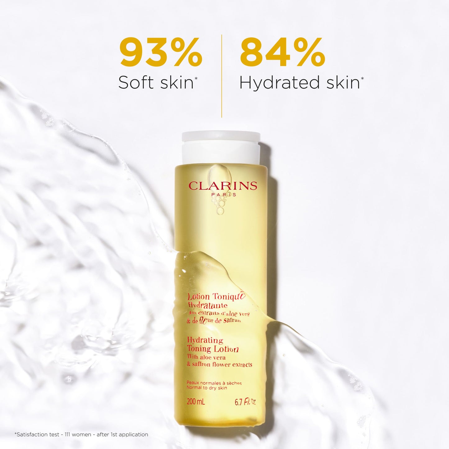 Clarins Hydrating Toning Lotion | Softer Skin After 14 Days of Use* | Cleanses, Tones, Hydrates and Balances Skin's Microbiota | Plant-Based Ingredients | Colorant-Free | Normal to Dry (Pack of 2)