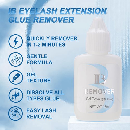 1 Bottle IB Glue Remover Gel Korea Original 15ml Clear Gel Type Debonder Eyelash Removal Adhesive Helper