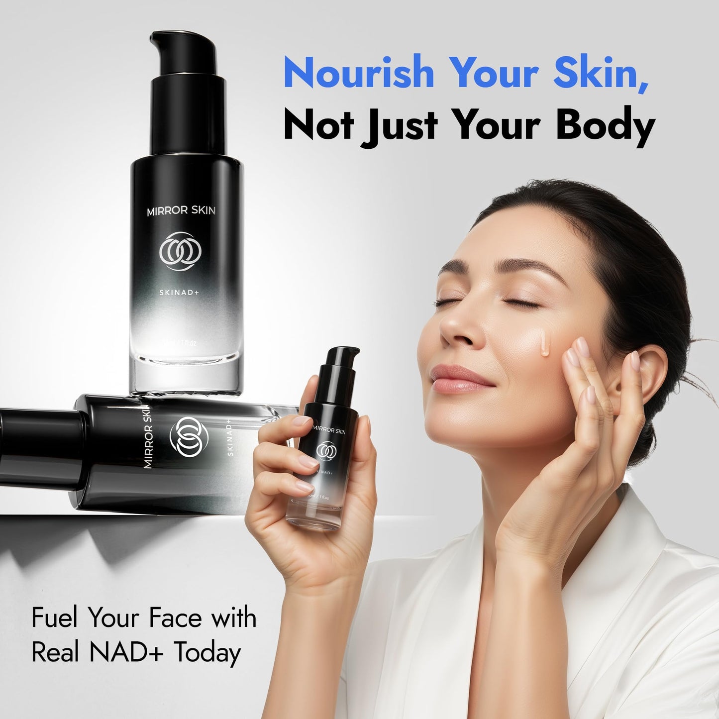 SKINAD+ Liposomal NAD+ Face Serum with Glutathione, CoQ10 & Niacinamide