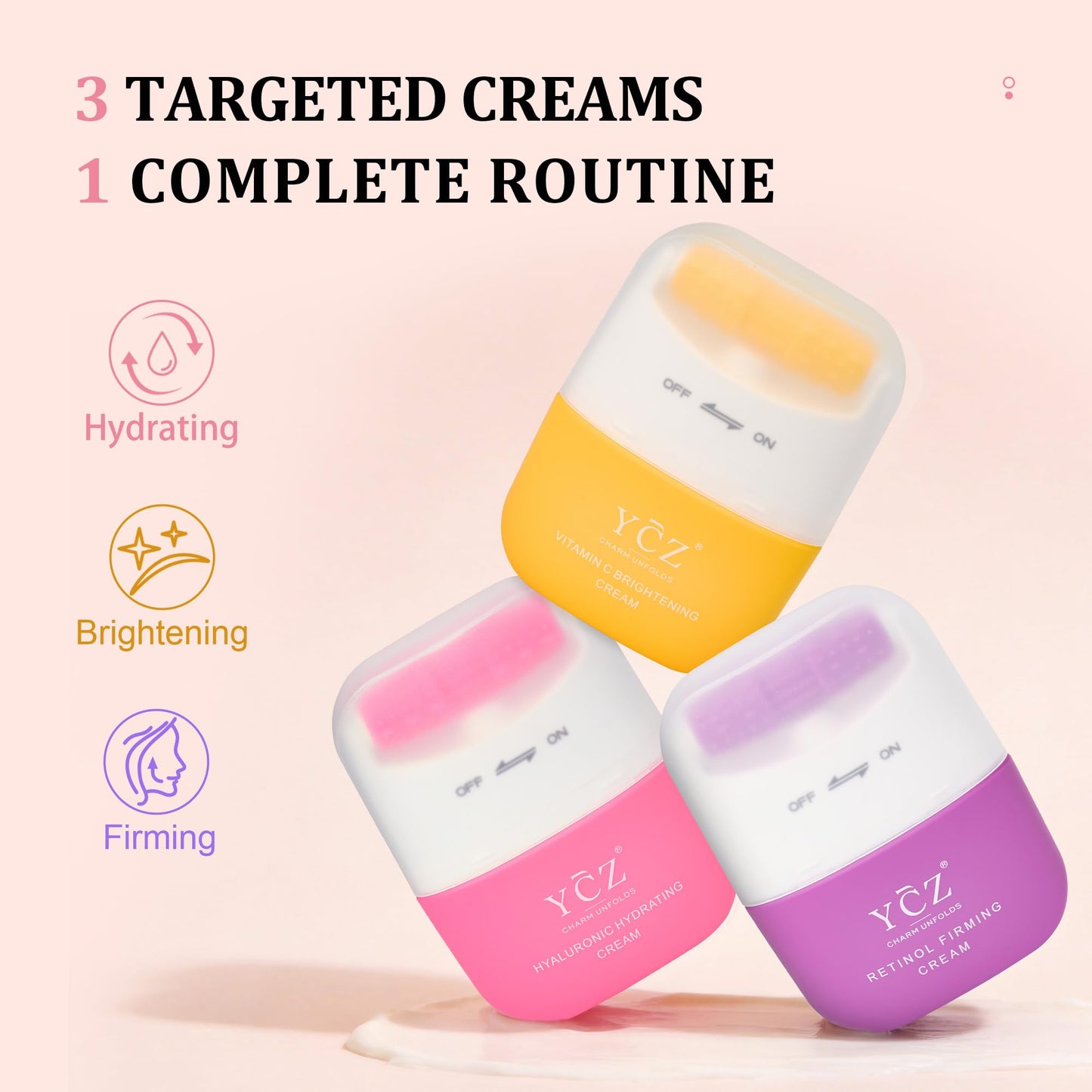 Ycz 3 in 1 Neck Cream with Retinol for Anti-wrinkle and Anti-aging, 4.76 Oz
