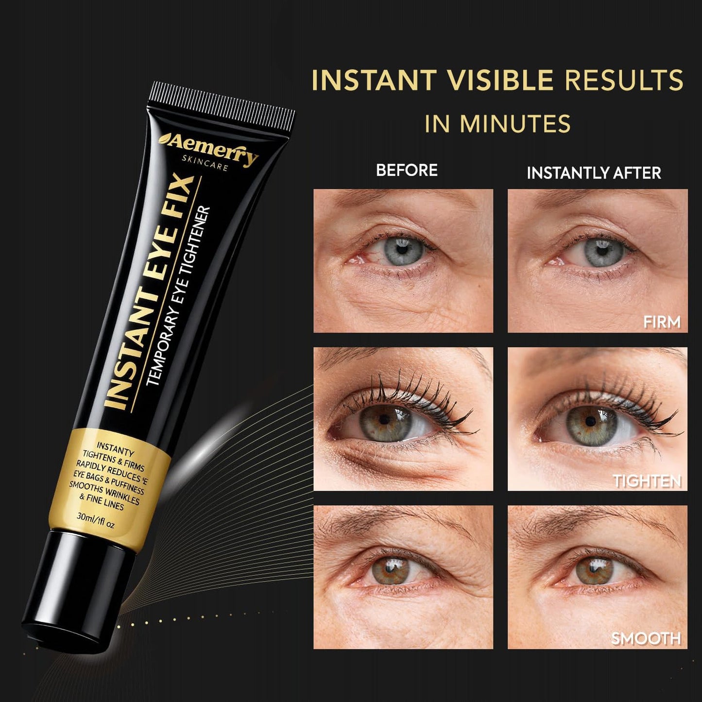 Aemerry Instant Eye Tightener Cream (Yellow, 1 OZ)