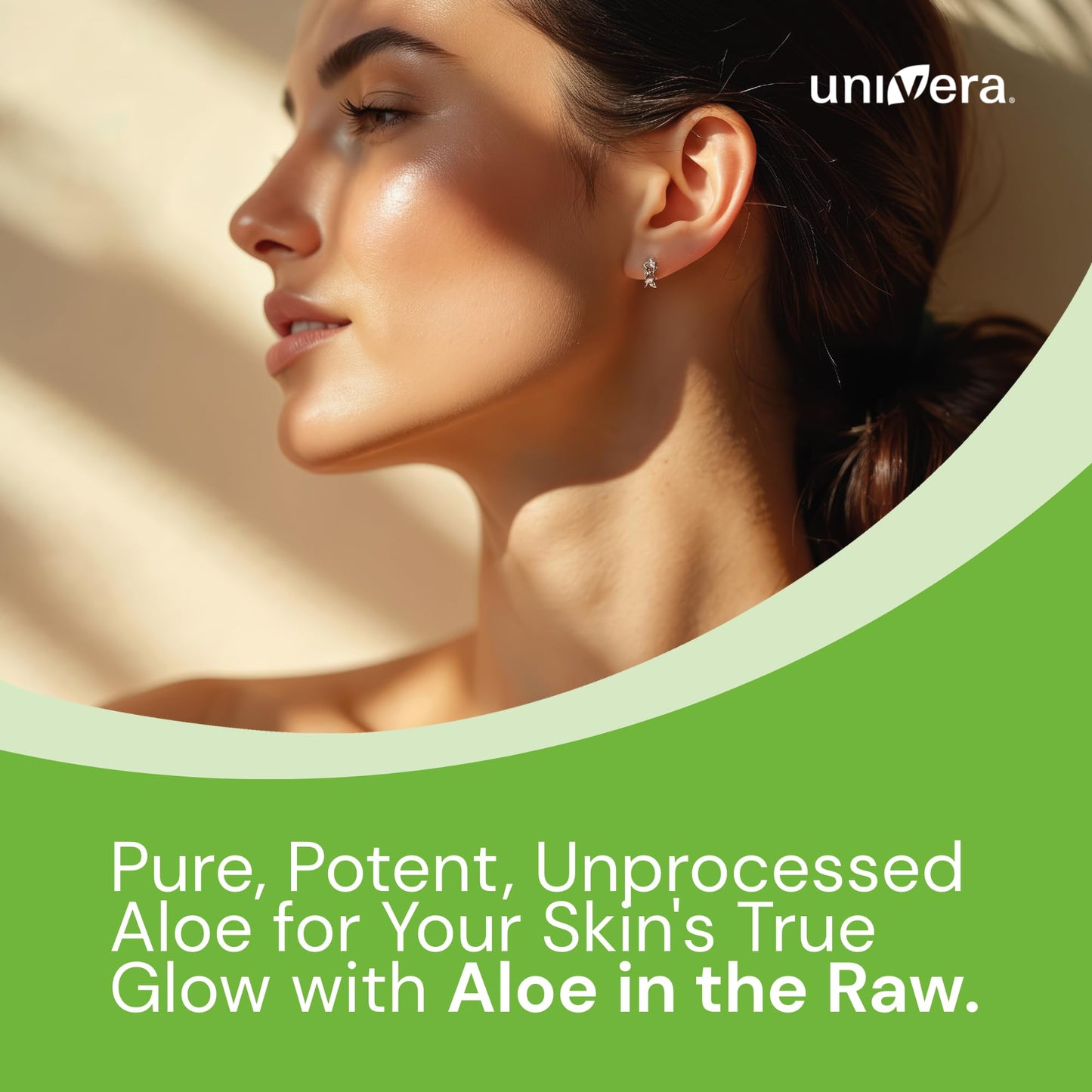 Univera Aloe in the Raw, Made with 100% Pure Organic Aloe Vera Gel, Suitable for All Skin Types, Sunburn Relief, No Sticky Residue, 4.0oz.