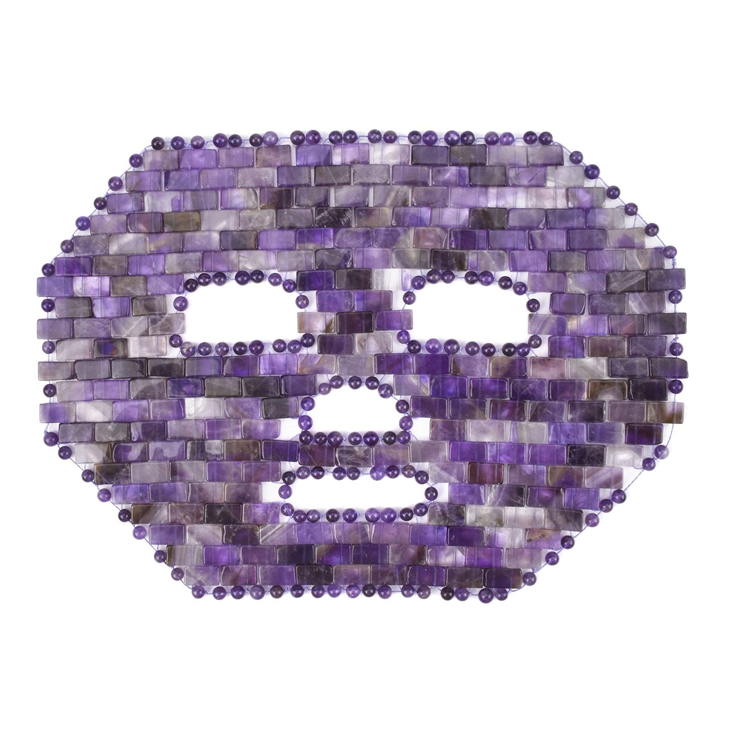 ideayard Jade Facial Mask｜100% All Natural Jade Sleep Mask｜Diminish Puffiness｜Soothe Eye Fatigue (Purple)