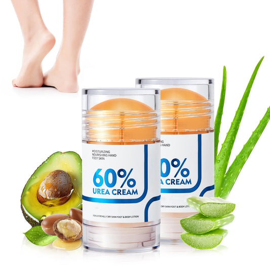 NIZENTA Foot Care Urea Cream Stick 60% Urea Deeply Moisturising with Rapid Absorption Nourishes Dry Skin Removes Dead Skin Suitable for Feet, Knees and Elbows 40g*2