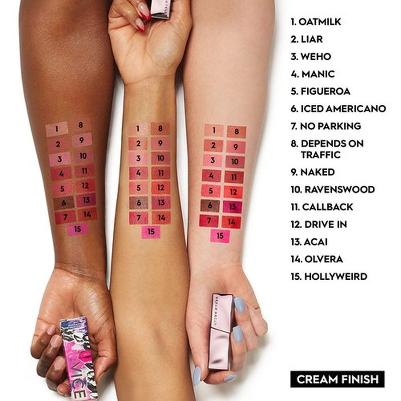 URBAN DECAY Vice Hydrating Lipstick (Iced Americano - Deep Coffee Brown - Cream Finish), Creamy Formula, Moisturizing Lip Color with Aloe Vera & Avocado Oil, Vegan, Cruelty-free - 0.11 oz